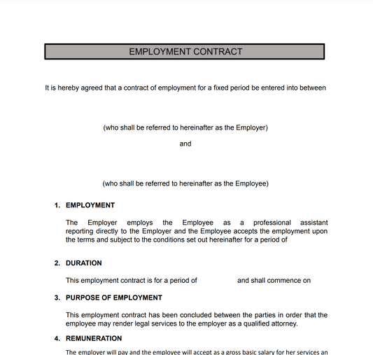 Employment Contract